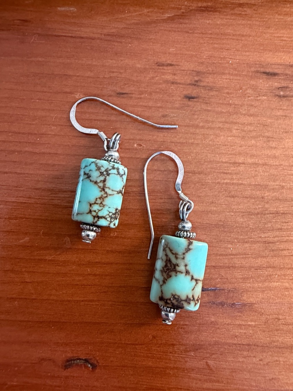Sterling silver and turquoise earrings